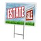 Signmission Estate Sale Yard Sign & Stake outdoor plastic coroplast window, C-1216-DS-Estate Sale C-1216-DS-Estate Sale - alternate 1